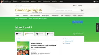 
                            10. More! Level 1 | More! | Cambridge University Press