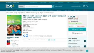 
                            11. More! Level 1 Student's Book with Cyber Homework and Online ... - Ibs