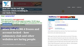 
                            6. more than $1386.4 frozen and account locked – how submoney.club ...