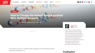 
                            12. More Than One Google Account? How to Set a Default Sign-In
