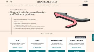 
                            9. Morgan Stanley bets on millennials with Solium acquisition | Financial ...