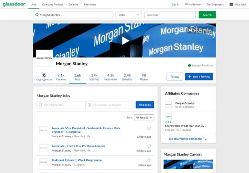 
                            10. Morgan Stanley Jobs | Glassdoor.co.in