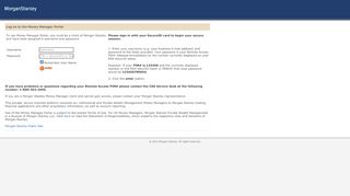 
                            6. Morgan Stanley Money Manager - Login