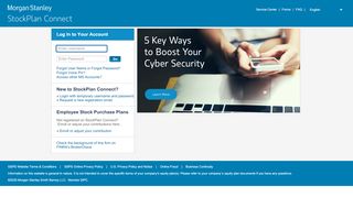 
                            5. Morgan Stanley StockPlan Connect login page