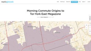 
                            9. Morning Commute Origins to Tor-York East Megazone - Neptis Geoweb