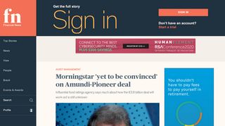 
                            13. Morningstar 'yet to be convinced' on Amundi-Pioneer deal ...
