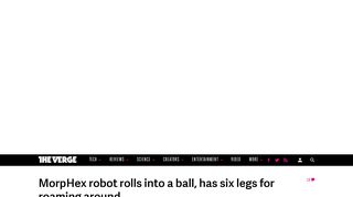 
                            8. MorpHex robot rolls into a ball, has six legs for roaming around - The ...