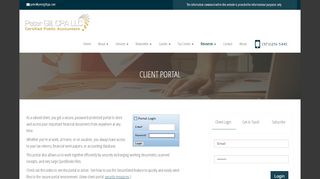 
                            9. Morristown, NJ CPA Firm | Client Portal Page | Peter Gill, CPA LLC