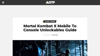 
                            12. Mortal Kombat X Mobile To Console Unlockables Guide | Attack of the ...