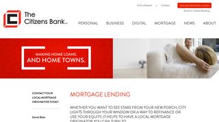 
                            9. Mortgage Lending | The Citizens Bank