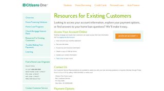 
                            2. Mortgage Payment Options & Online Account Access - Citizens One