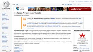 
                            7. Mortgage Professionals Canada - Wikipedia