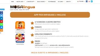 
                            5. MosaLingua, applicazione per imparare l'inglese (iOS, Android)