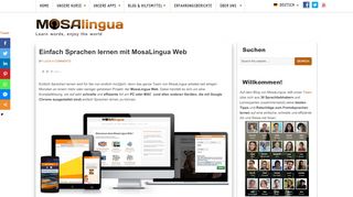 
                            2. MosaLingua Web, Ihre Komplettlösung, um auf PC's, Mac's... einfach ...