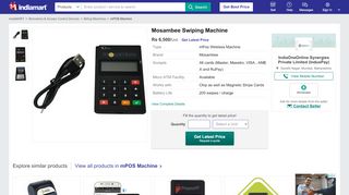 
                            4. Mosambee Swiping Machine at Rs 6500 /unit | Mpos Machine | ID ...