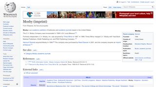 
                            6. Mosby (imprint) - Wikipedia