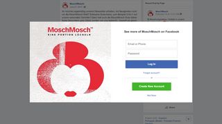 
                            5. MoschMosch - Ihr möchtet regelmäßig unseren Newsletter... | Facebook