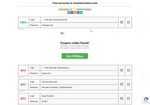 
                            8. moshimonsters.com - free accounts, logins and passwords