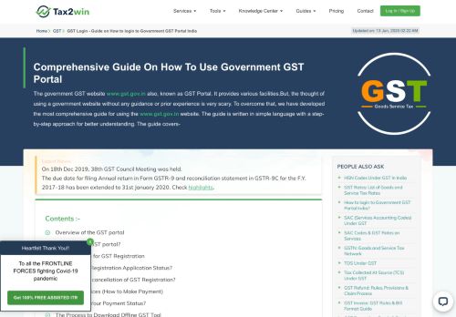 
                            6. Most Comprehensive Guide on how to use Government GST Portal