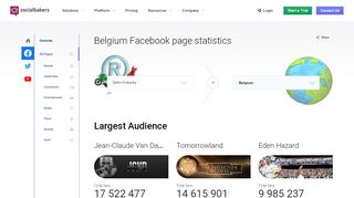 
                            11. Most popular Facebook pages in Belgium | Socialbakers