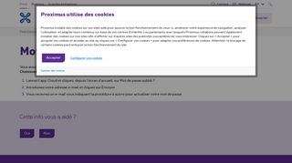 
                            3. Mot de passe Cloud | Proximus