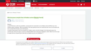 
                            10. Mot de passe compte free et freebox server [Résolu] - Comment Ça ...