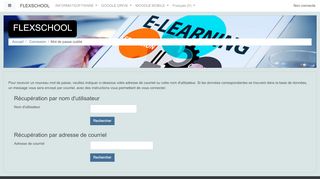 
                            3. Mot de passe oublié - FLEXSCHOOL