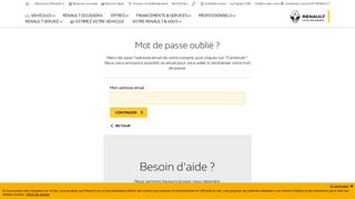 
                            7. Mot de passe oublié | Renault FR