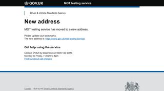 
                            2. MOT testing service