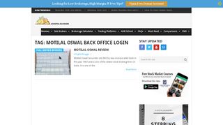 
                            5. Motilal Oswal back office login Archives | A Digital Blogger