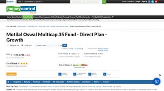 
                            3. Motilal Oswal Multicap 35 Fund - Direct Plan (G) [25.280] | Motilal ...