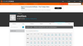 
                            11. motion / List motion-user Archives - SourceForge