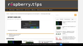 
                            6. motioneye admin login • raspberry.tips