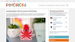 
                            9. motionEye OS on your OctoCam - Pimoroni Yarr-niversity