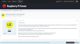 
                            8. MotioneyeOS und apt-get - Andere - Deutsches Raspberry Pi Forum