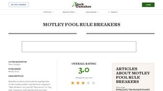 
                            13. Motley Fool Rule Breakers | Stock Gumshoe