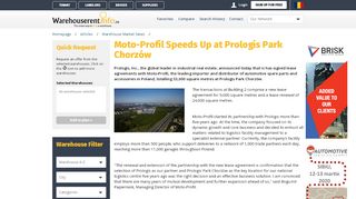 
                            12. Moto-Profil Speeds Up at Prologis Park Chorzów