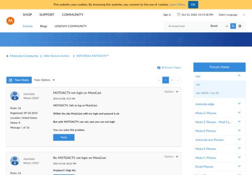 
                            6. MOTOACTV not login on MotoCast - Lenovo Community - Lenovo Forums