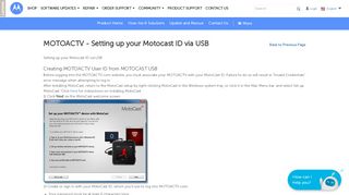 
                            3. MOTOACTV - Setting up your Motocast ID via USB - Motorola Support ...
