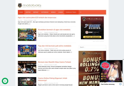 
                            3. Motobola Situs Judi Casino Online Terbesar Terbaik Dan Terpercaya