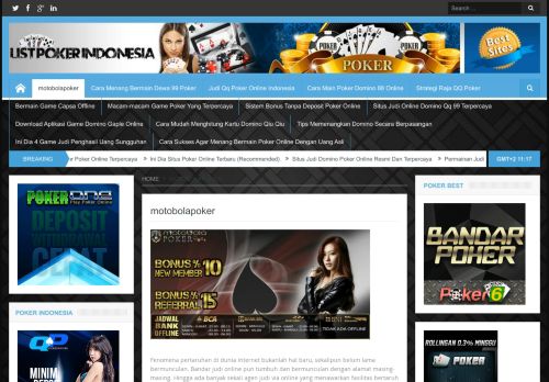 
                            13. motobolapoker | list poker online indonesia - qq poker domino