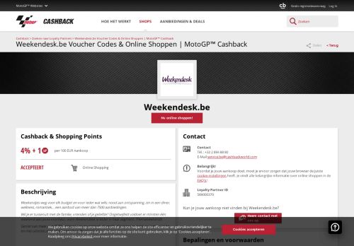 
                            7. MotoGP™ Cashback | Weekendesk Cashback & Shopping Points