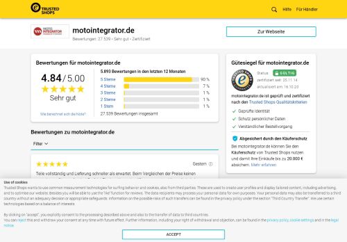 
                            9. motointegrator.de Bewertungen & Erfahrungen | Trusted Shops