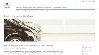 
                            8. Motor Insurance Database | UK | Zurich Municipal