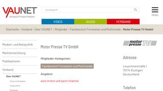
                            3. Motor Presse TV GmbH | VAUNET