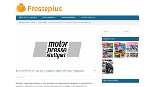 
                            5. Motor Presse Verlag - rund um den Automobil und Freizeit ...