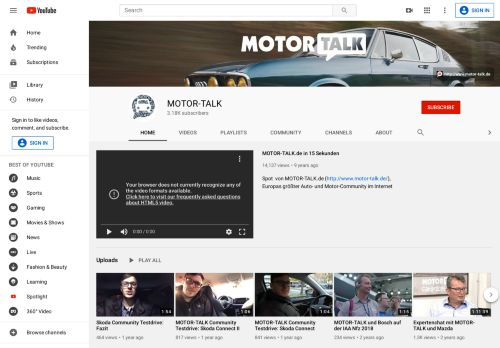 
                            9. MOTOR-TALK - YouTube