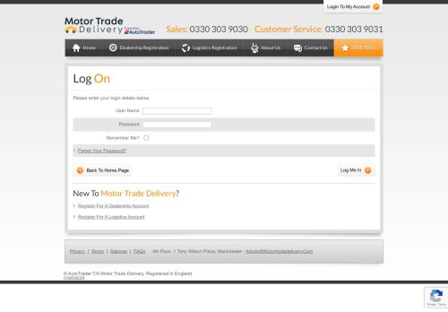 
                            7. Motor Trade Delivery Login