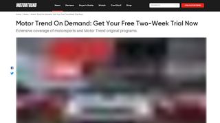 
                            4. Motor Trend On Demand: Get Your Free Two-Week Trial Now ...