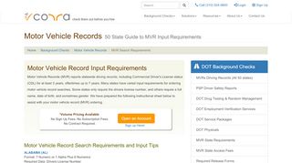 
                            7. Motor Vehicle Records MVR Search Requirements - ...